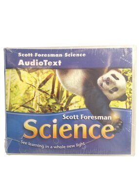 Scott Foresman Science Audiotext CD 4th Grade 4 Sealed 2006 Case Corner Cracked